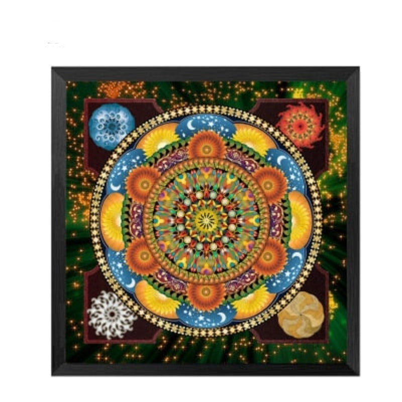 Mandala Ornament Thangka Yoga - Canvas Wall Art Painting | Bowlift