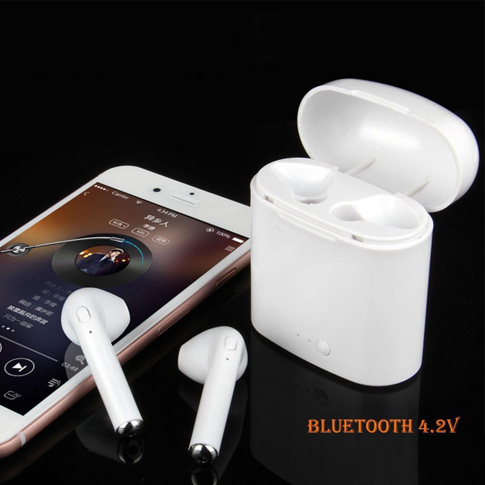 BowLift | Wireless Headset Bluetooth Earpieces Twin Earphone With Charging Box For All Phones