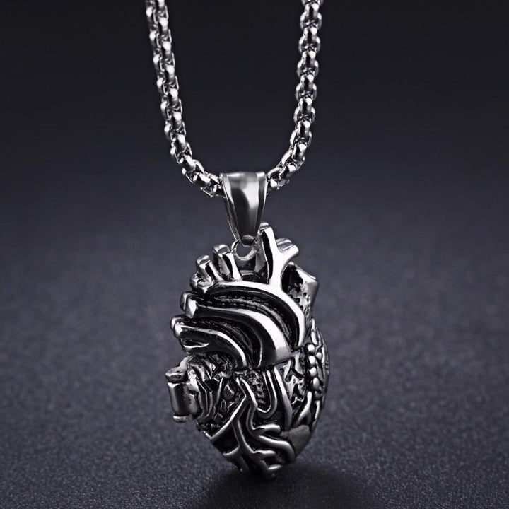 3D Anatomically Correct Heart Charm Necklace | Bowlift