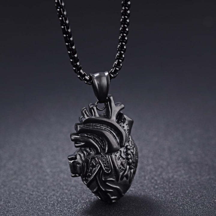 3D Anatomically Correct Heart Charm Necklace | Bowlift