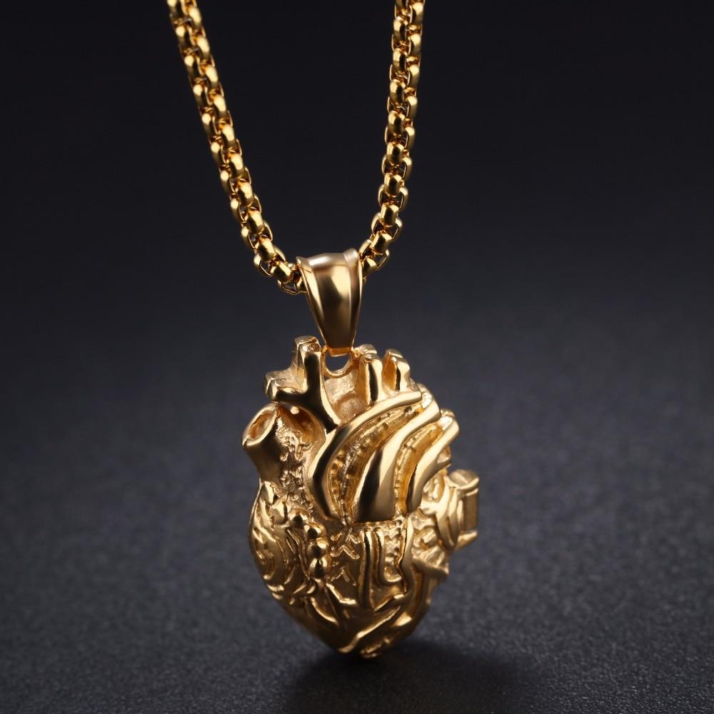 3D Anatomically Correct Heart Charm Necklace | Bowlift