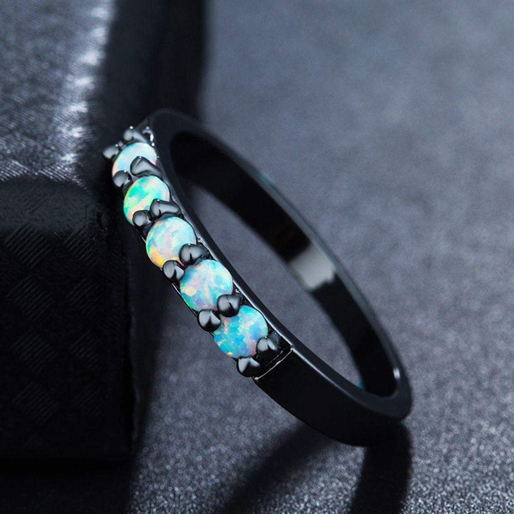 Simple Colored Fire Opal Rings | Bowlift