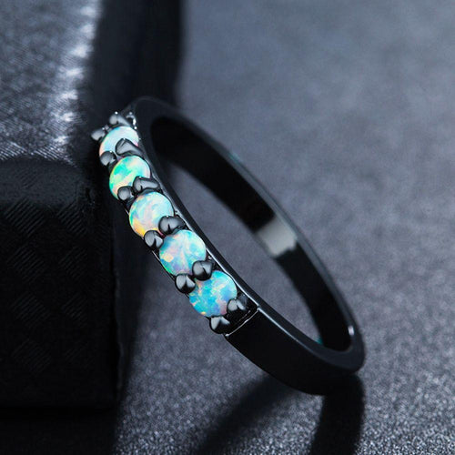 Simple Colored Fire Opal Rings | Bowlift