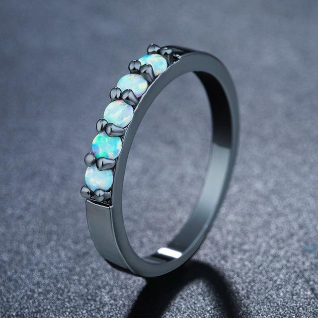 Simple Colored Fire Opal Rings | Bowlift