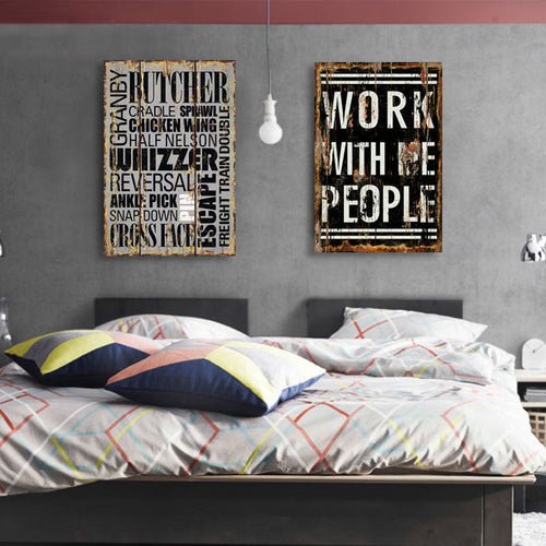 Vintage Europe Posters Love - Canvas Wall Art Painting | Bowlift