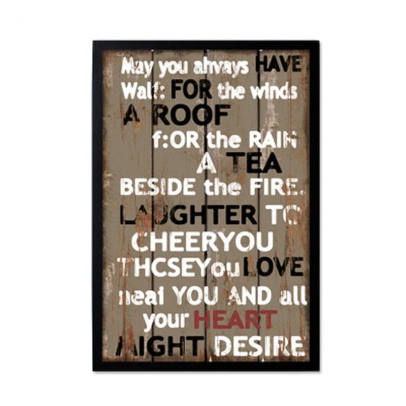 Vintage Europe Posters Love - Canvas Wall Art Painting | Bowlift