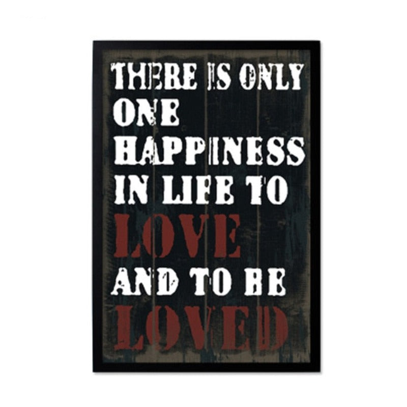 Vintage Europe Posters Love - Canvas Wall Art Painting | Bowlift