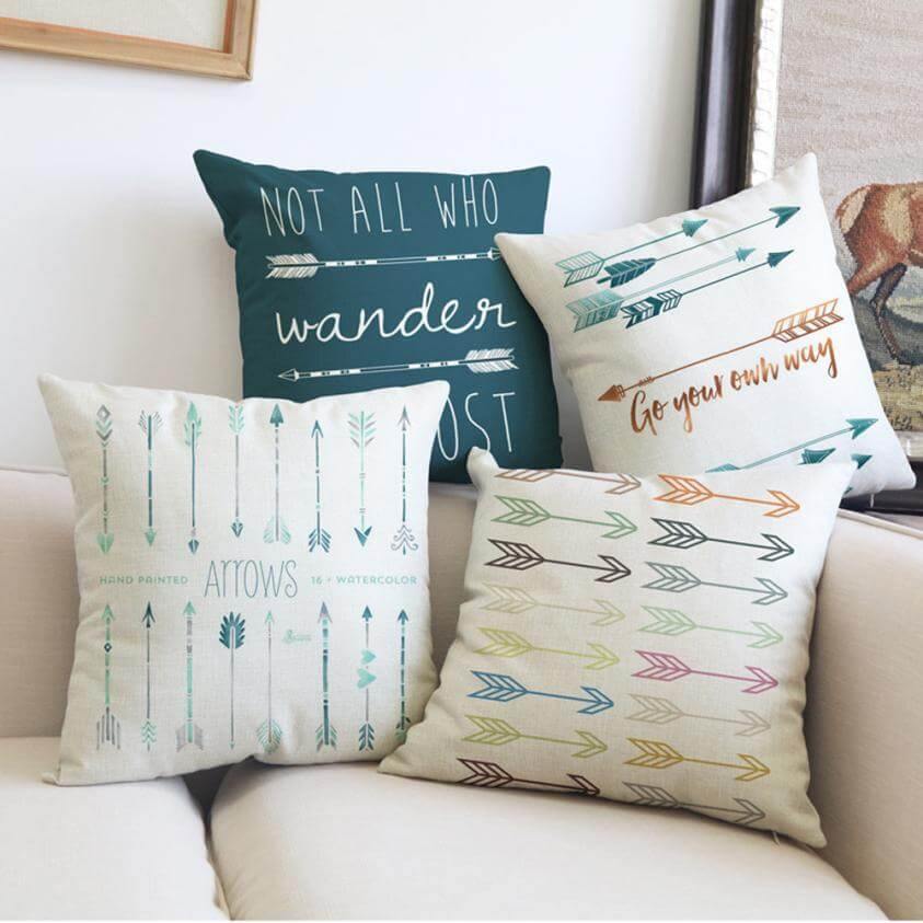 BowLift | Geometric Symbols Decorative Home Pillow Cases