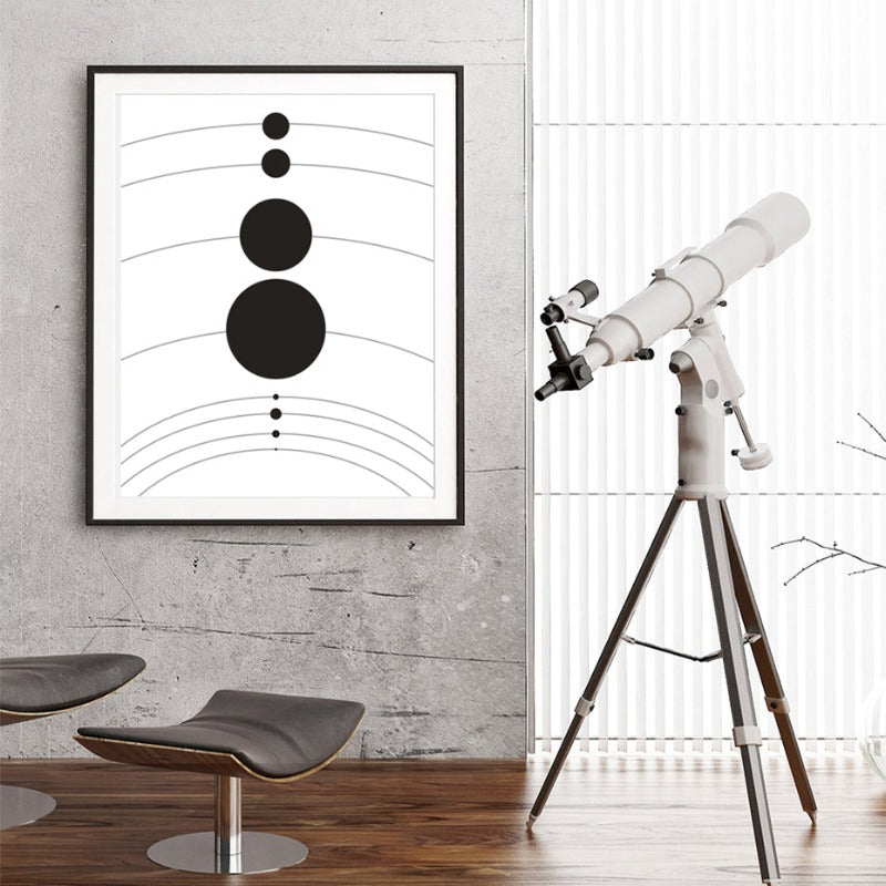 Solar System Planet Posters Universe - Canvas Wall Art Painting | Bowlift
