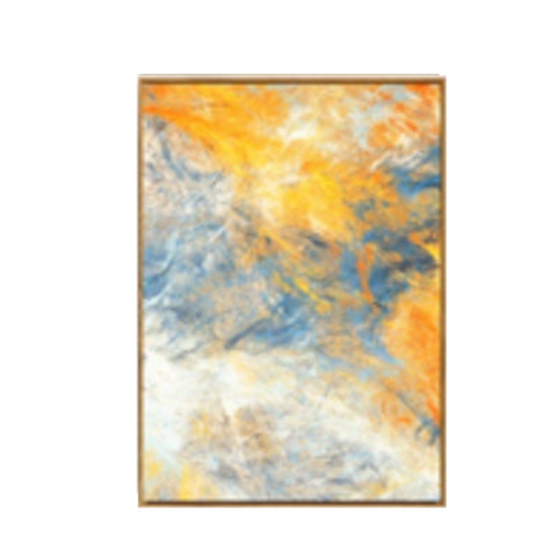 Watercolor Blue Yellow - Canvas Wall Art Painting | Bowlift