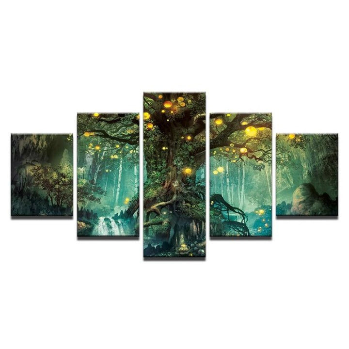 Enchanted Tree - Canvas Wall Art Painting | Bowlift