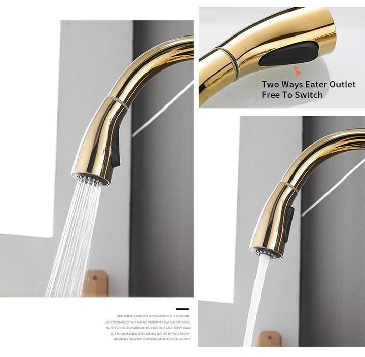 BowLift | Pull Down Kitchen Faucet with Swivel 360 Degree Single Handle