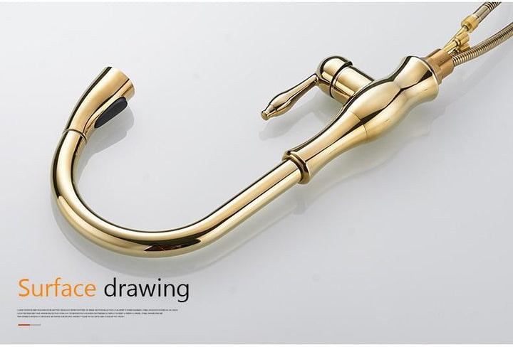 BowLift | Pull Down Kitchen Faucet with Swivel 360 Degree Single Handle