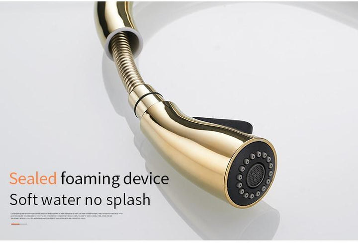 BowLift | Pull Down Kitchen Faucet with Swivel 360 Degree Single Handle