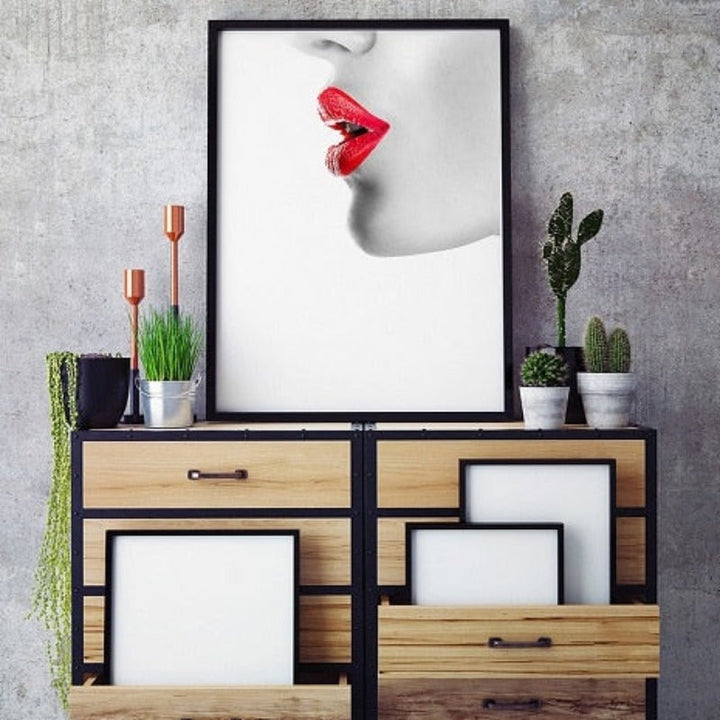 Makeup Lipstick  - Canvas Wall Art Painting | Bowlift