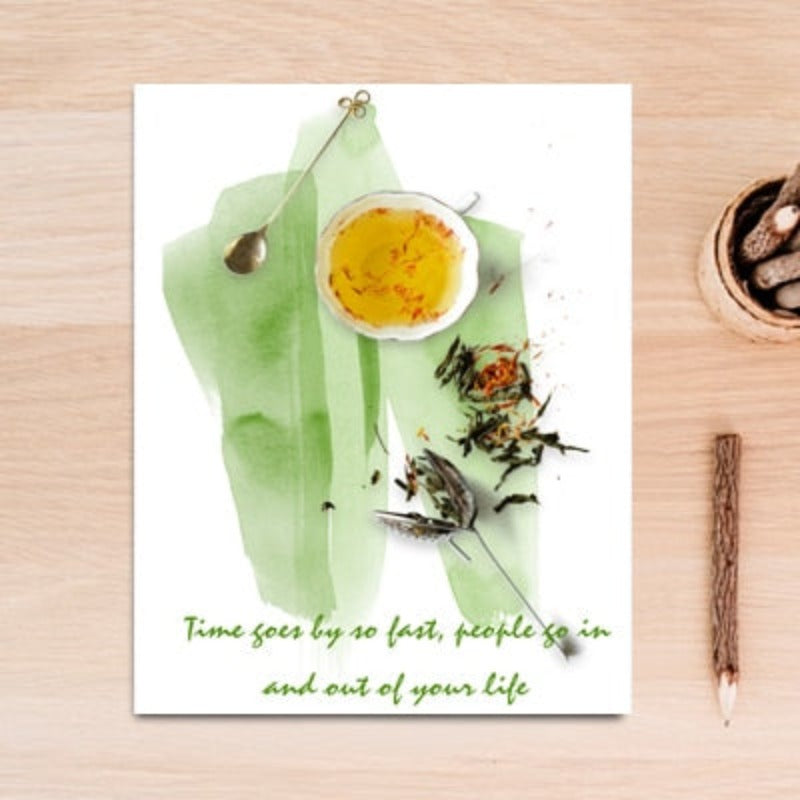 Inspirational Life Quotes Fruit Tea - Canvas Wall Art Painting | Bowlift