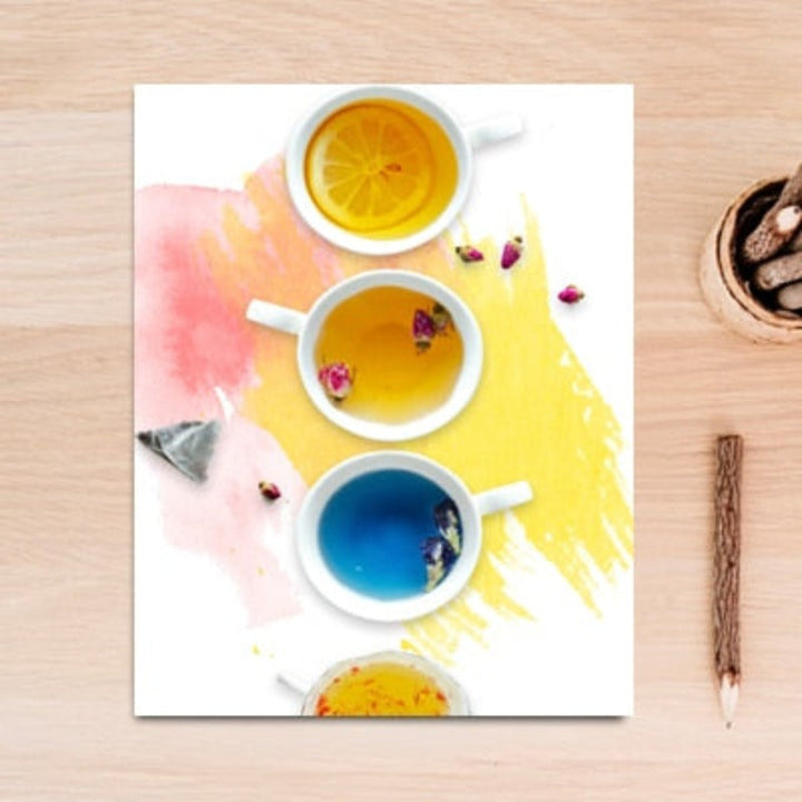 Inspirational Life Quotes Fruit Tea - Canvas Wall Art Painting | Bowlift