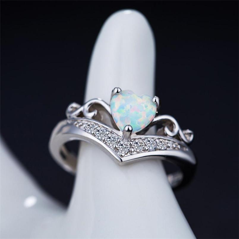 Oval Cut Heart Fire Opal Ring | Bowlift