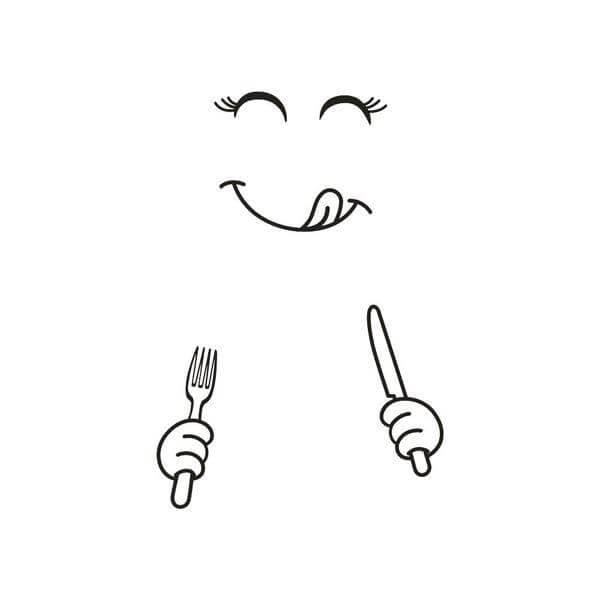 BowLift | Smile Face Yummy Fridge Stickers