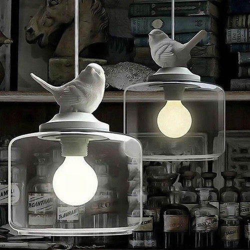 BowLift | Luxury Modern Glass Shade Creative Bird Chandelier Lamp