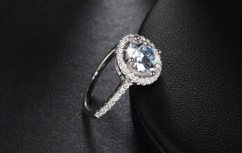 Circular Crystal Rim 1.4ct CZ Ring | Bowlift