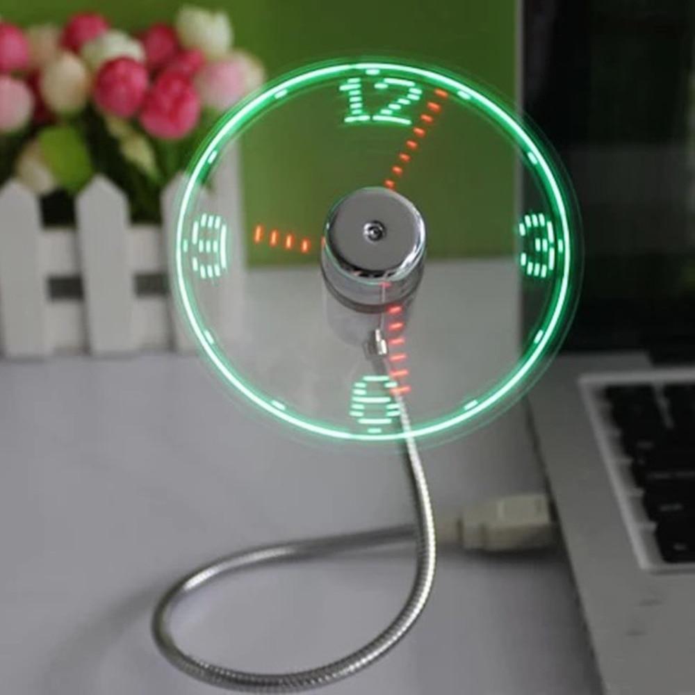 USB Mini Fan with LED Time | Bowlift