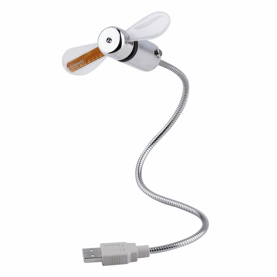USB Mini Fan with LED Time | Bowlift