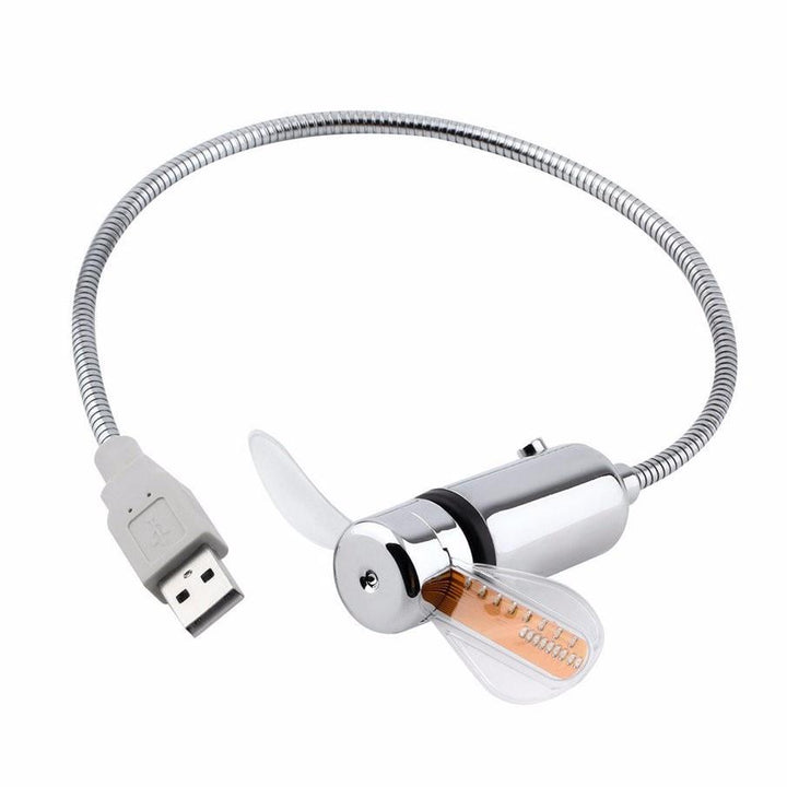 USB Mini Fan with LED Time | Bowlift