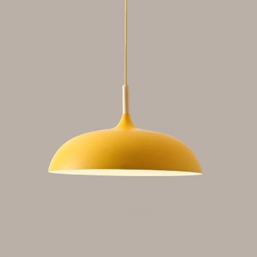 BowLift | Pendant lights made of metal and wood in delicate pastel shades