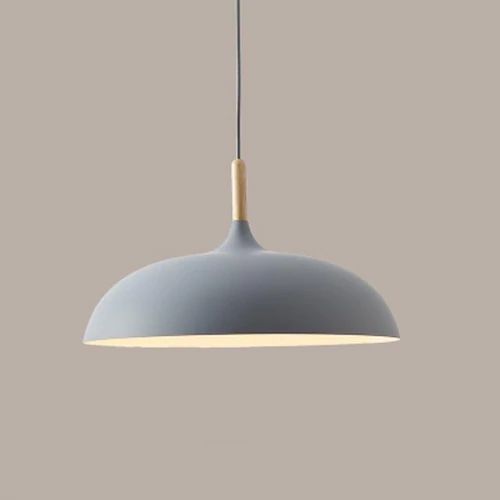 BowLift | Pendant lights made of metal and wood in delicate pastel shades