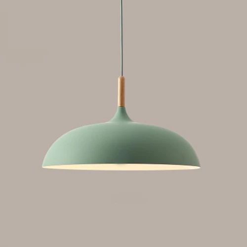 BowLift | Pendant lights made of metal and wood in delicate pastel shades