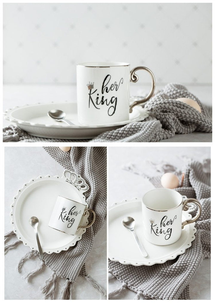 Luxury King & Queen Coffee Mugs | Bowlift