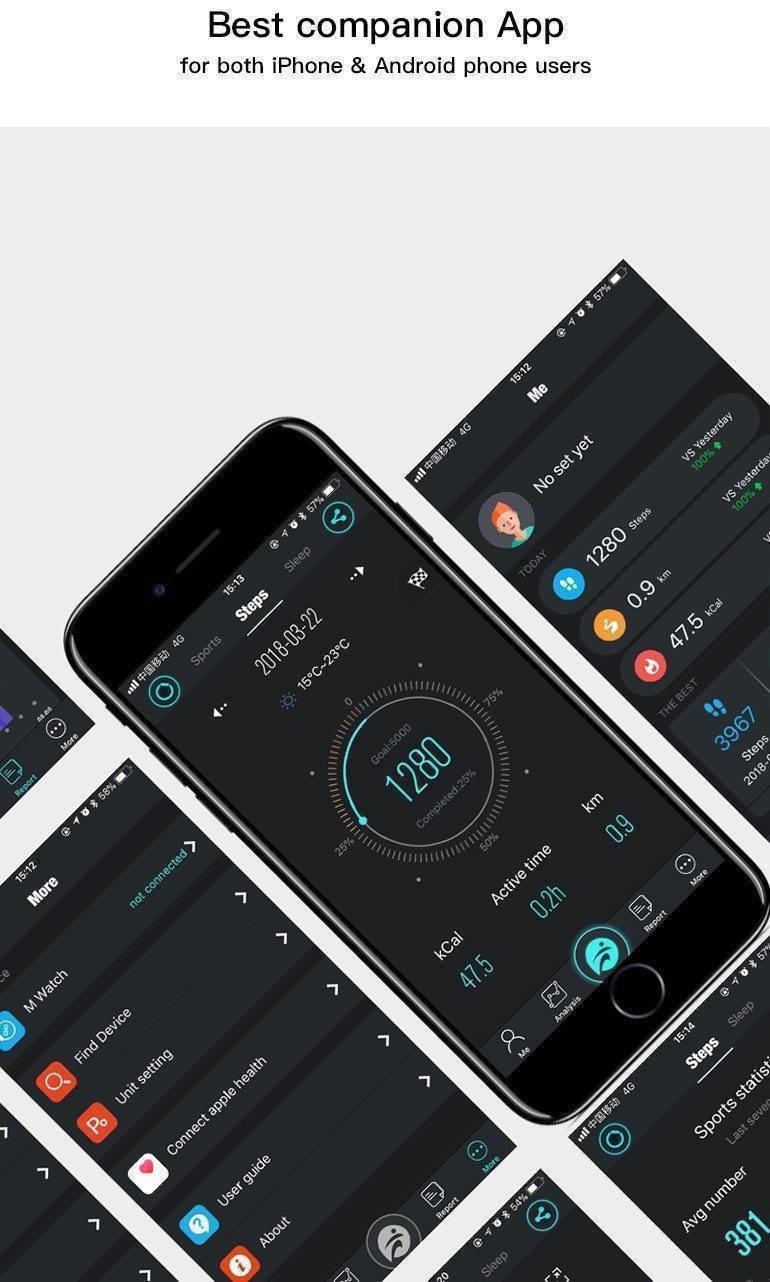 BowLift | Men's Smartwatch for Android - Waterproof