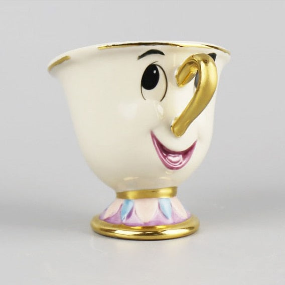 BowLift | Limited Cartoon Beauty and the Beast Bone China Cup Tea Set Mrs. Potts and Chips Teapot Coffee Cups Set