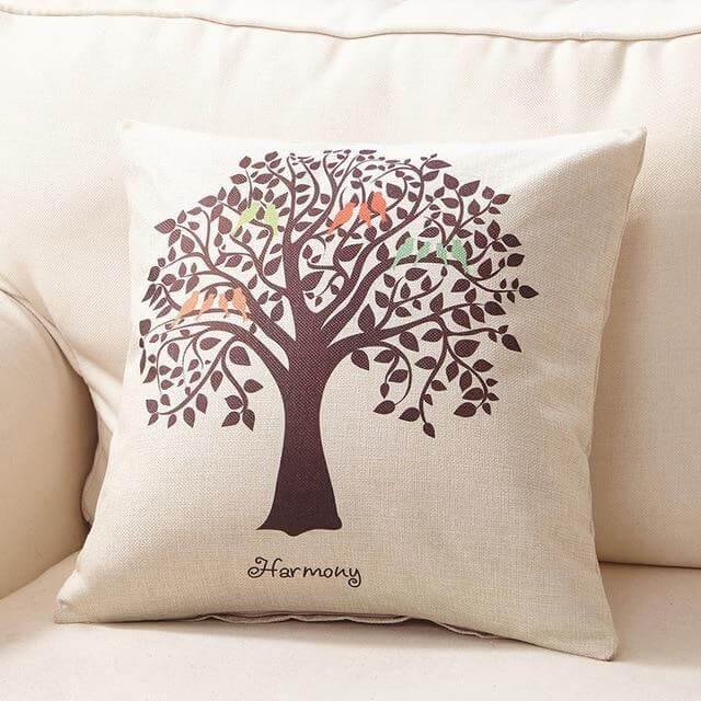 Decorative Tree Printed Home Cute Pillow Cases | Bowlift