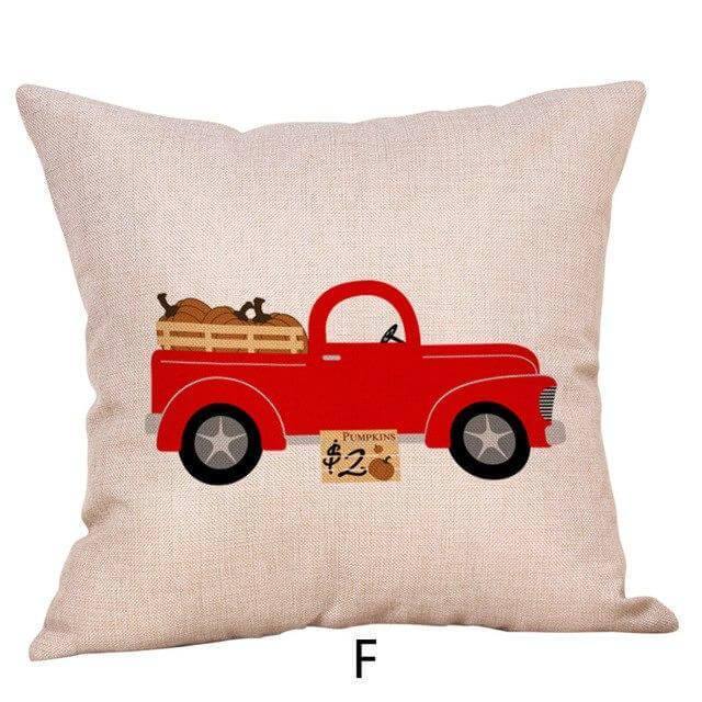 BowLift | Pumpkin Truck Halloween Fall Pillow Cases