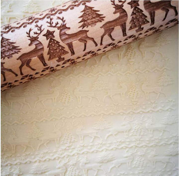 Embossed Holiday Rolling Pins | Bowlift