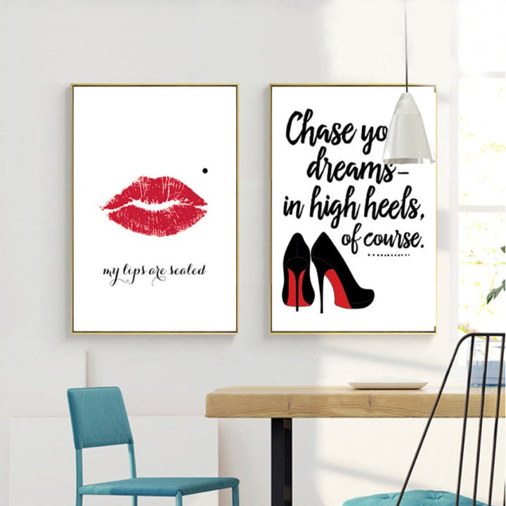 Dream In Heels - Canvas Wall Art Painting | Bowlift