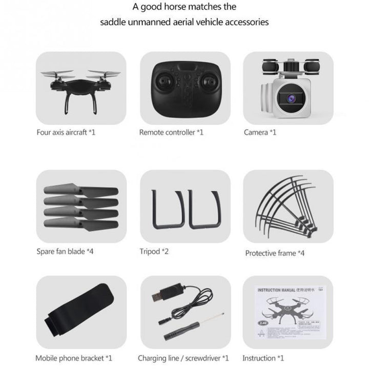 BowLift | RC Helicopter Drone with Camera HD 1080P WIFI FPV Selfie Drone Professional Foldable Quadcopter 40 Minutes Battery Life KY601S