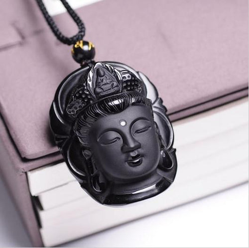 Obsidian Buddha Amulet | Bowlift
