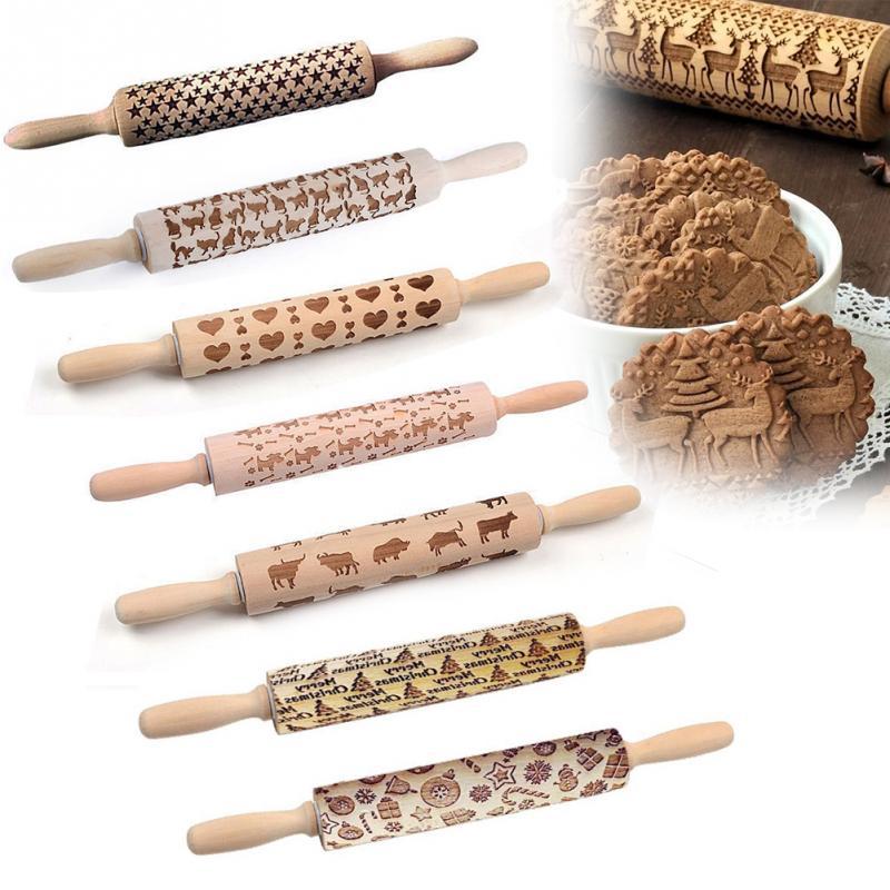 BowLift | Engraved rolling pin for creative patterns