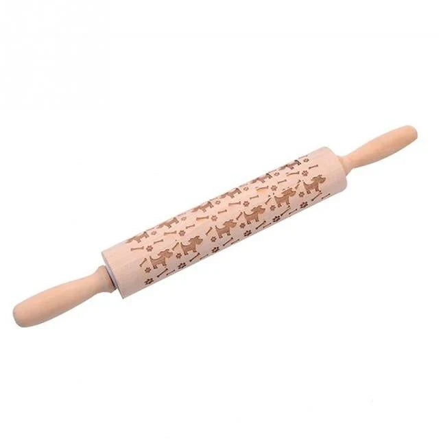 BowLift | Engraved rolling pin for creative patterns