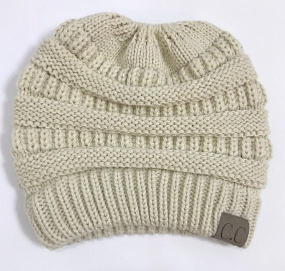 Soft Knit Ponytail Beanie Hat | Bowlift