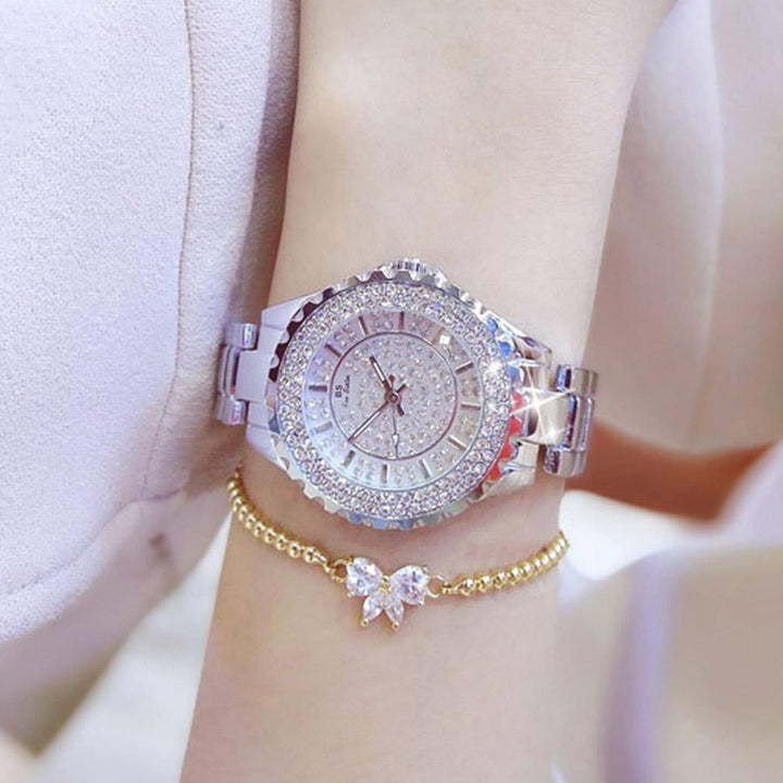 BowLift | Montre Fashion Designer Luxury Diamond Silver Women Watch