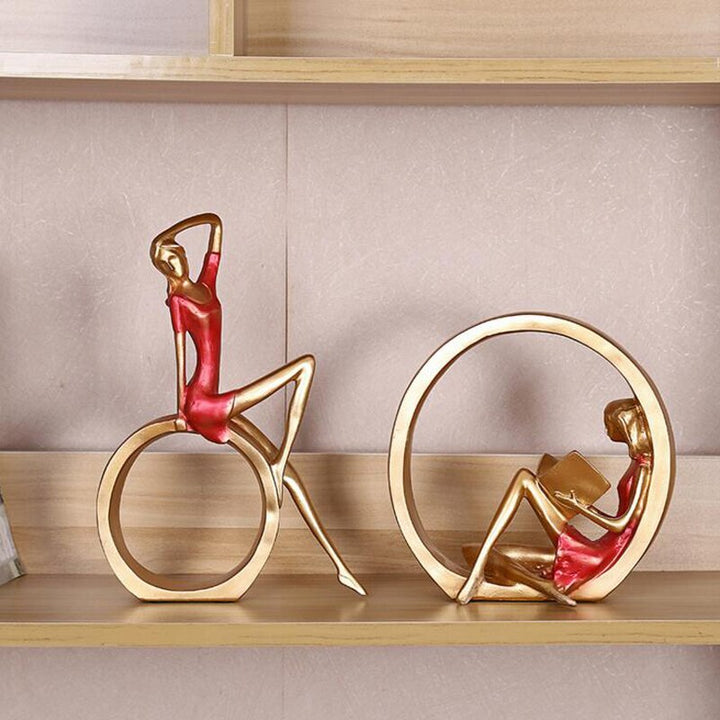 Creative European Miniature Modern Girl Figurines | Bowlift