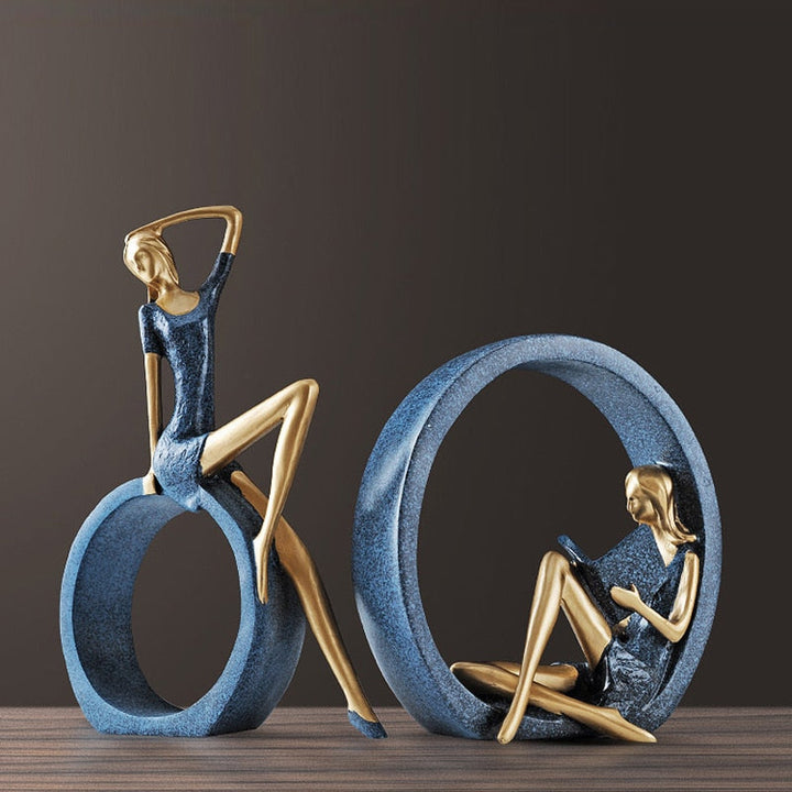 Creative European Miniature Modern Girl Figurines | Bowlift