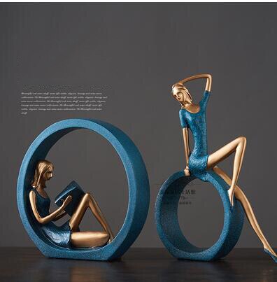 Creative European Miniature Modern Girl Figurines | Bowlift