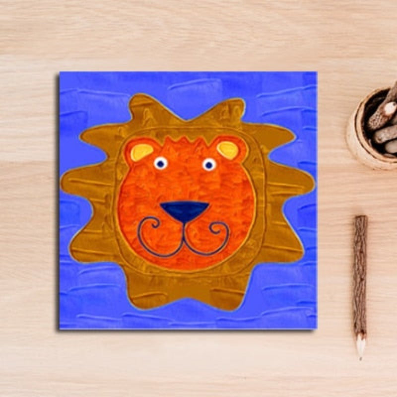 Cartoon Animals Nursery - Canvas Wall Art Painting | Bowlift