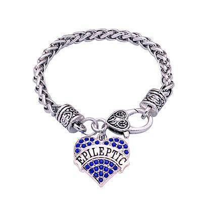 BowLift | Women's Epileptic Medical Alert Bracelet - Crystal Heart