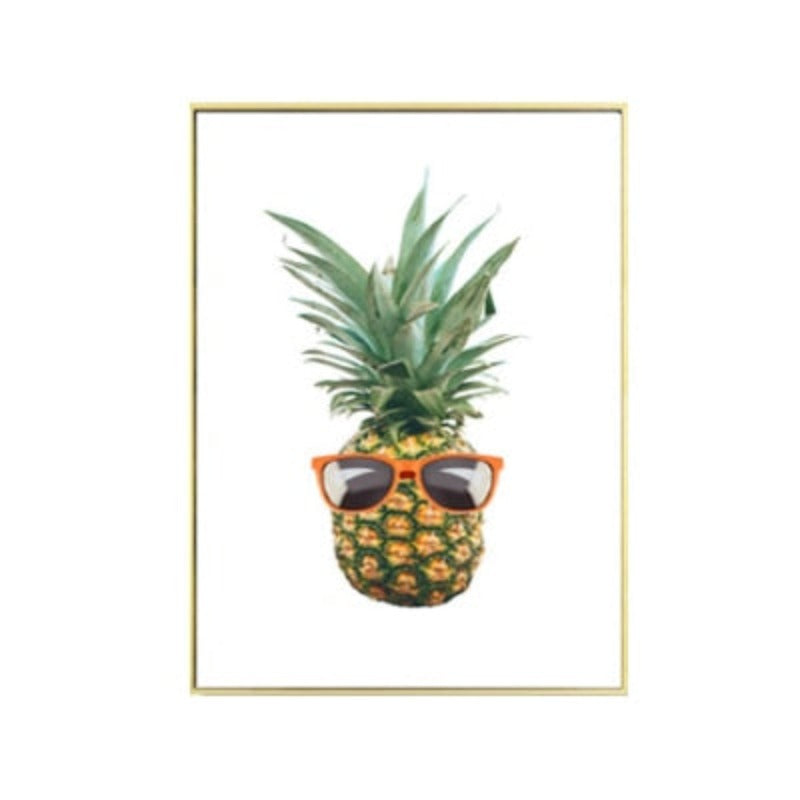 Fresh Pineapple Music - Canvas Wall Art Painting | Bowlift